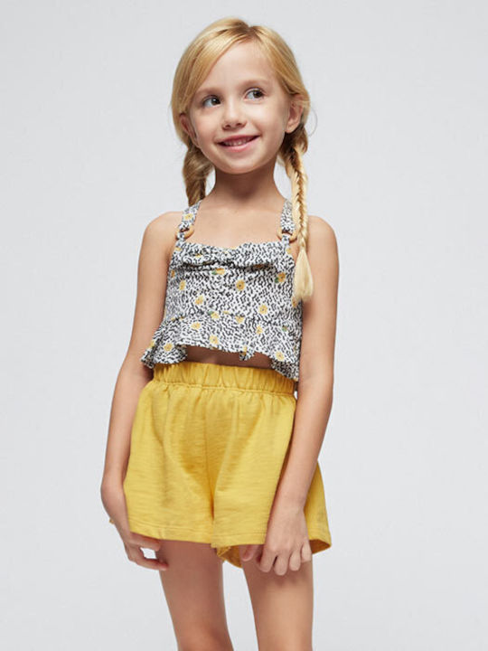 Mayoral Kinderkleidung Set mit Shorts Sommer 2Stück yellow