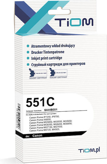 Tiom Compatible Inkjet Printer Ink Canon CLI-551CXL Cyan 1pcs