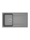 Elleci Life 400 LM240073 Drop-In Sink Synthetic Granite W86xD50cm Titanium