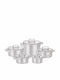 Mistral Stainless Steel Pots Set 4pcs