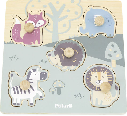 Ξύλινο Παιδικό Puzzle Σφηνώματα Animals 5pcs Viga Toys