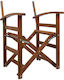 Fylliana East Skeleton for Director's Chair Wooden 54x50x80cm Beige