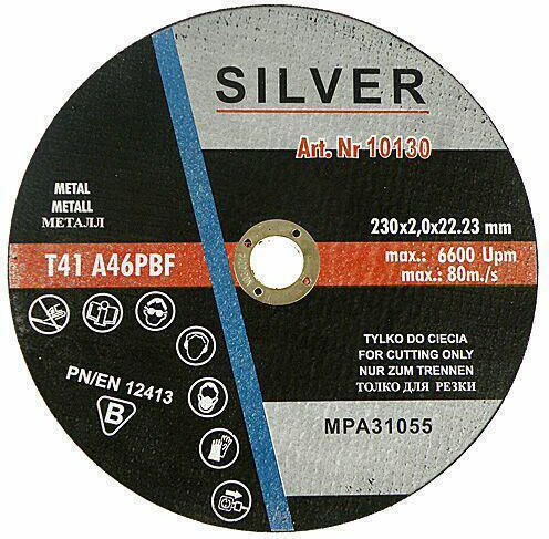 Silver Star Cutting Disc Metal Hole Diameter 22.2mm 1pcs