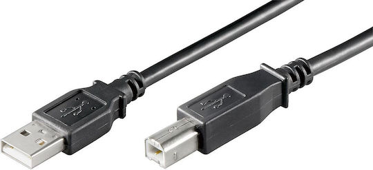Microconnect USB 2.0 Кабел USB-A мъжки - USB-B мъжки Черен 0.1м USBAB01B