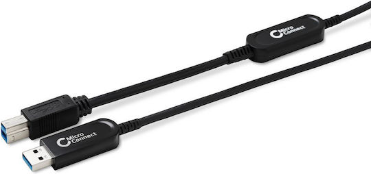 Microconnect USB 2.0 Cablu USB-A - USB-B Negru 15m MC-USB3.0AB15OP