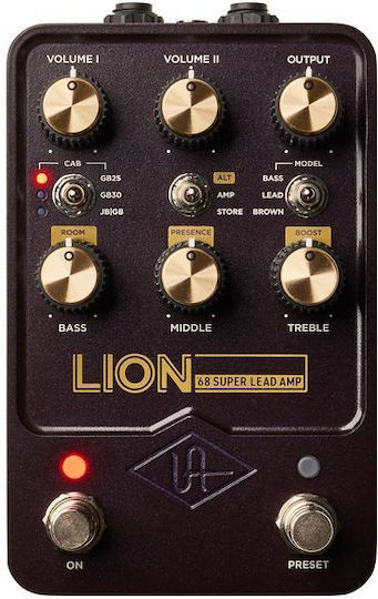 Universal Audio Uafx Lion ‘68 Super Lead Πετάλι Effect Delay Ηλεκτρικής Κιθάρας και Ηλεκτρικού Μπάσου