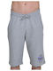 French Terry Twice Ανδρική Βερμούδα Regular Fit Γκρι