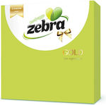 Zebra Napkin Green 33x33cm