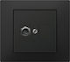 Elektro Plast TV Antenna Socket in Black color 3886-19