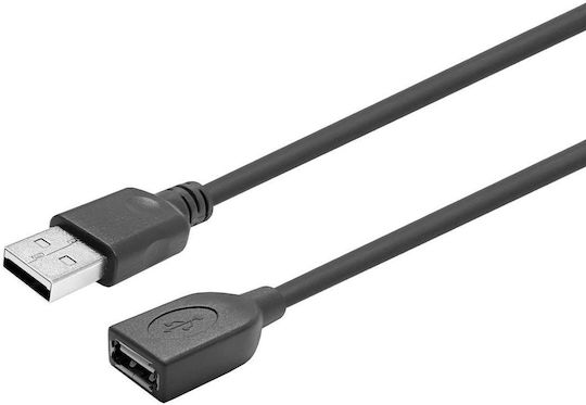 Vivolink USB 2.0 Kabel USB-A-Stecker - USB-B-Buchse Schwarz 5m PROUSBAAF5