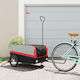 Vidaxl Bicycle Trailer Black Red 45 Kg Iron