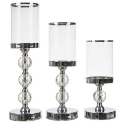 Ruhhy Set Kerzenhalter Metall