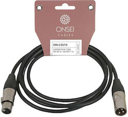 Onsei XLR male - XLR female 1m ON-C3010