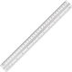 interDRUK Ruler Aluminum 30cm