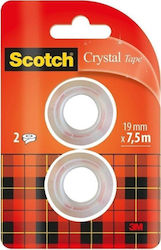 Scotch Σελοτέιπ 19mm x 7.5m 2τμχ