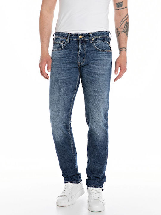 Replay Men's Jeans Pants in Straight Line Blue