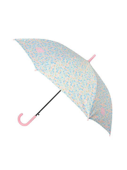 Umbrelă pentru copii Mâner curbat automată colorată cu diametrul de 105cm.