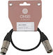 Onsei Cablu XLR de sex masculin - XLR de sex feminin Negru 0.5m ON-C3005