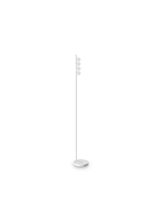 Ideal Lux LED Floor Lamp H155xW22cm. with Warm White Light 1000lm White