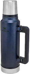 Stanley Glass Thermos Stainless Steel BPA Free Blue 1.4lt with Handle