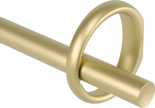 Umbra Πτυσσόμενο Μεταλλικό Κουρτινόξυλο Ringlet Μονό Φ25mm 107-305εκ. Χρυσό 1019044-240