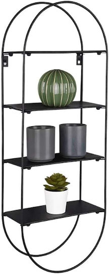 Wandregal Nala 24x12x64cm Schwarz