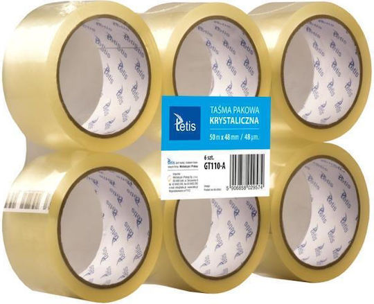 Tetis Film de Ambalare 48mm x 50m Transparent 6buc