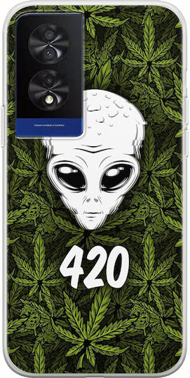Alien 420 Back Cover Silicone Multicolour (TCL 40 NXTPAPER 4G)