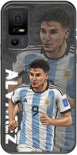 Football Stars Julian Alvarez Argentina Задна корица Силикон Многоцветен (TCL 40 NXTPAPER 5G)