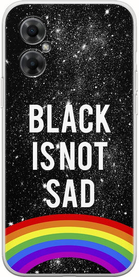 Black Is Not Sad Задна корица Силикон Многоцветен (Poco M4 5G)