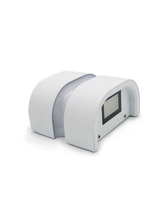 Adeleq Wall-Mounted Outdoor Spot Light LED IP64 10W with Warm White Light Double Beam
