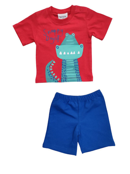 Trax Kinder Set mit Shorts Sommer 2Stück Red