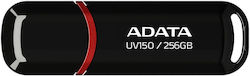 Adata Dashdrive Uv150 256GB USB 3.2 Stick Μαύρο