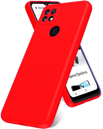 Soft Back Cover Σιλικόνης Κόκκινο (Poco C40)