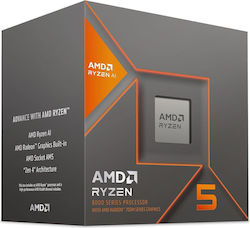 AMD Ryzen 5 8600G 4.3GHz Procesor cu 6 nuclee pentru Socket AM5 cu Caseta și Cooler