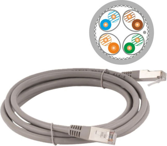 A-LAN S/FTP Мрежов Кабел Ethernet 10м Сив