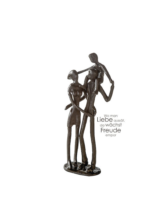 ArteLibre Decorative Figure made of Metal 2x21x15.5cm 1pcs