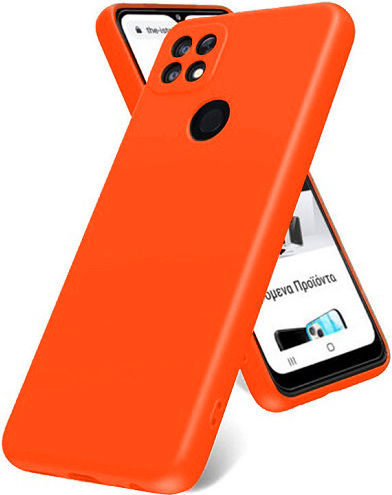 Soft Back Cover Silicon Portocaliu (Poco C40)