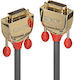 Lindy Cable DVI-D male - DVI-D male 0.5m Μαύρο (36200)