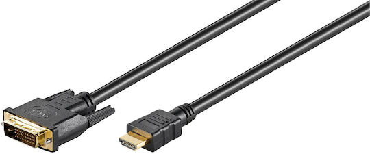 Microconnect Kabel DVI-D-Stecker - HDMI-Stecker 5m Schwarz (HDM192415)