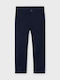 Kids' Chino Fabric Pants Dark Blue