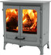 Charnwood All New Island II - Low legs Πέτρινη Ξυλόσομπα Αερόθερμη Pewter