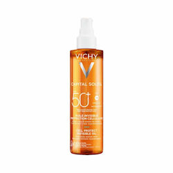 Vichy Capital Soleil Cell Protect Invisible Waterproof Sunscreen Oil Face and Body SPF50 in Spray 200ml