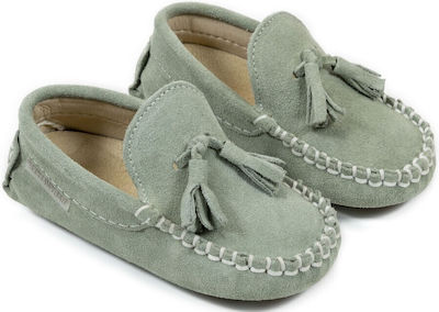 Green Baptism Leather Moccasins