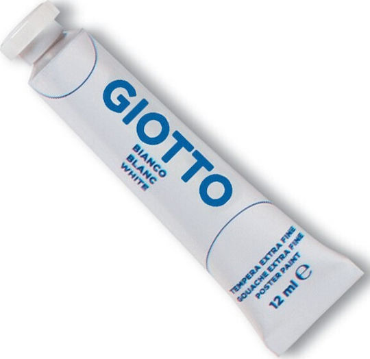Giotto Extra Fine Τέμπερα Ζωγραφικής Λευκή σε Σωληνάριο 75ml