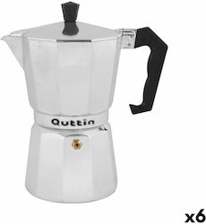 Quttin Espresso-Kanne 6 Cups Silber