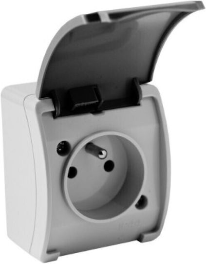 Viplast Power Socket Gray 1pcs