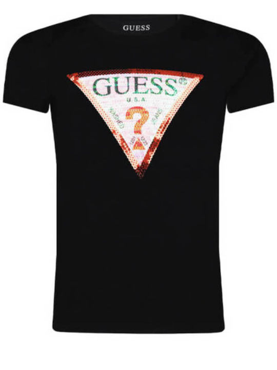 Guess Kids' T-shirt Black