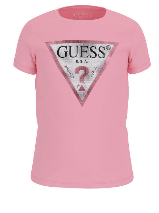 Guess T-shirt Ροζ