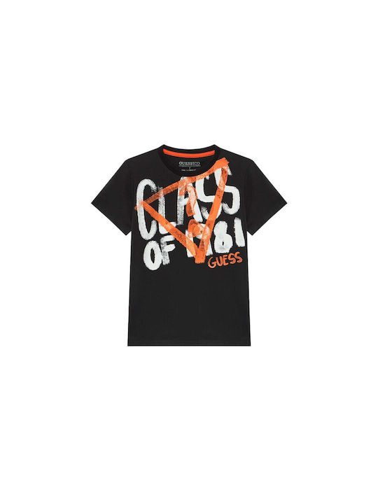 Guess Kinder T-shirt tiefschwarz